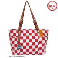 michael kors jet set checkerboard medium rood bakken Store Nijmegen kr8x3644